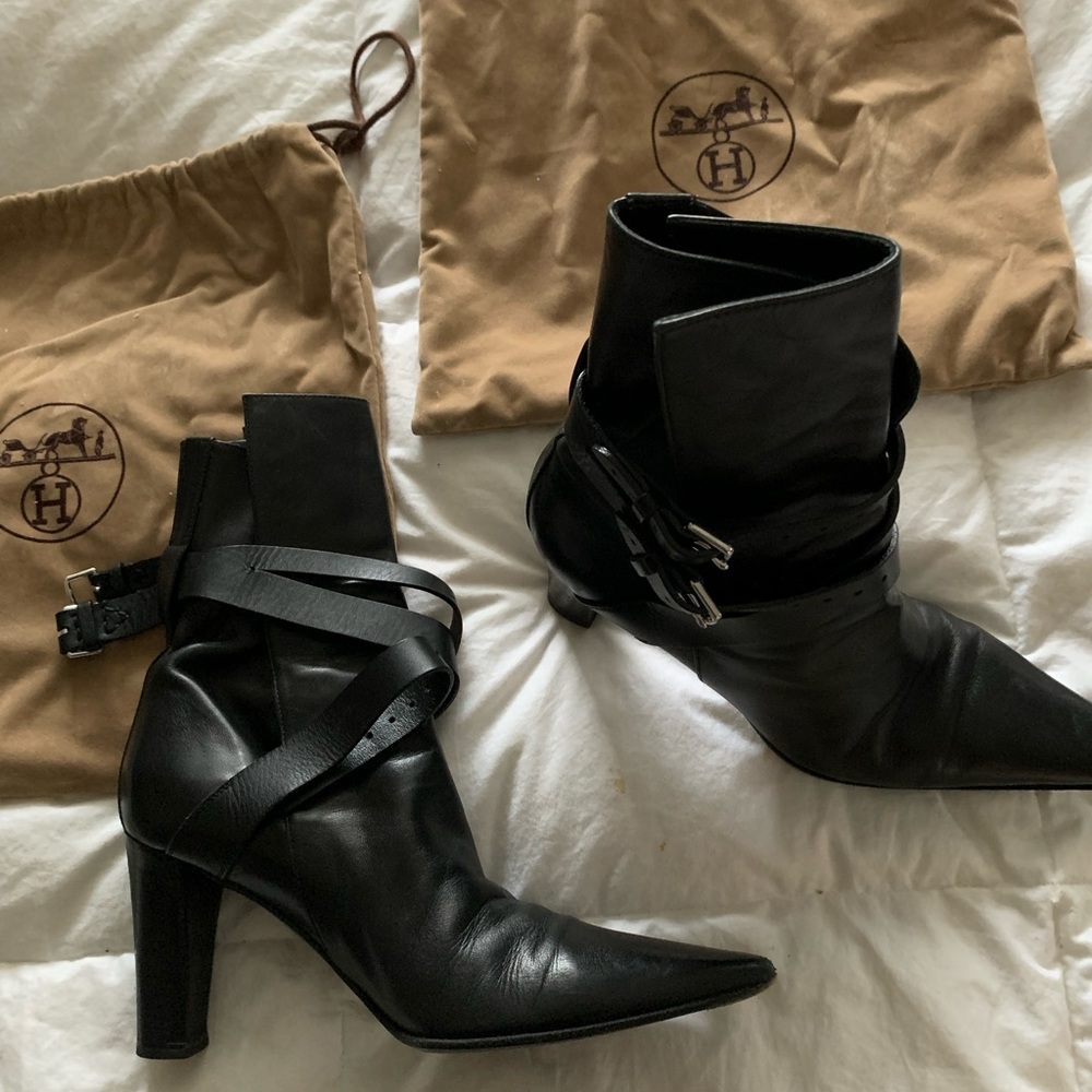 Sexy original Hermes soft leather boots. Perfect condition worn a few times.